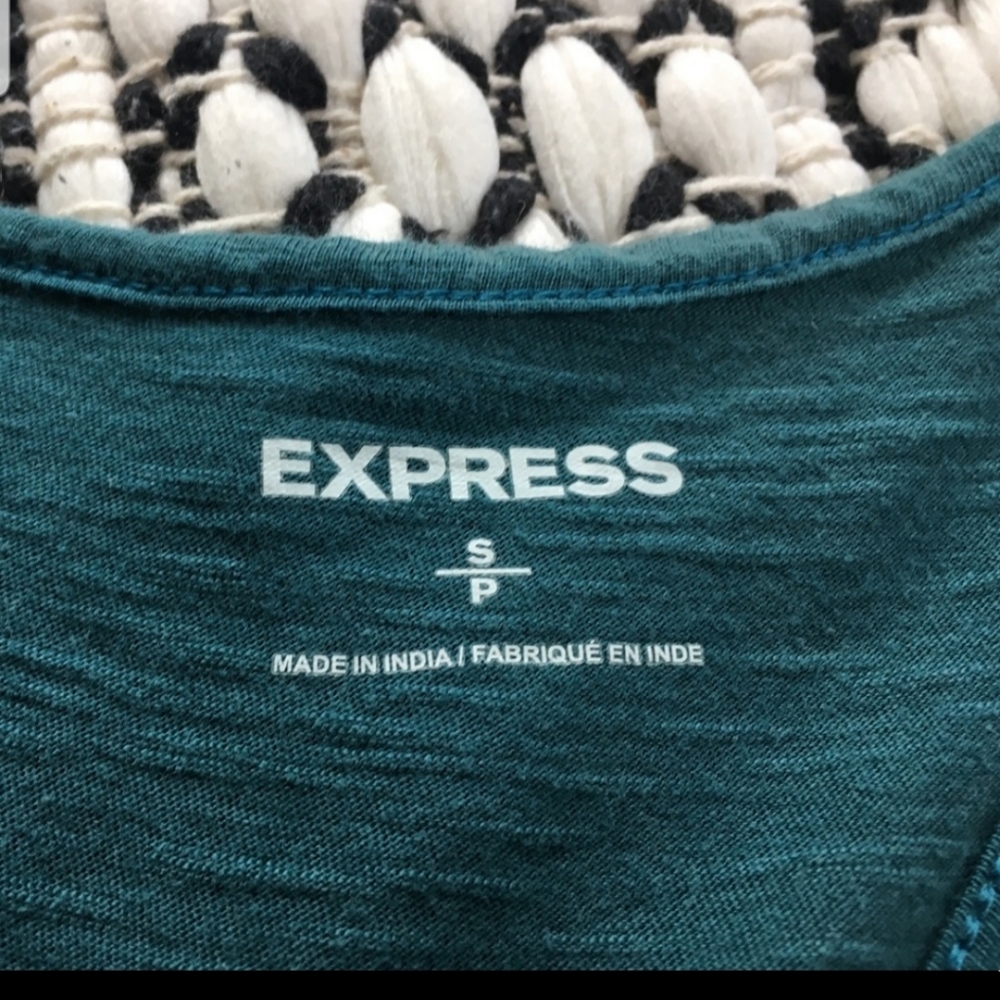 Express Teal Racerback Tank - Picture 2 of 4